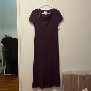 Talbots Rich Purple Midi Dress